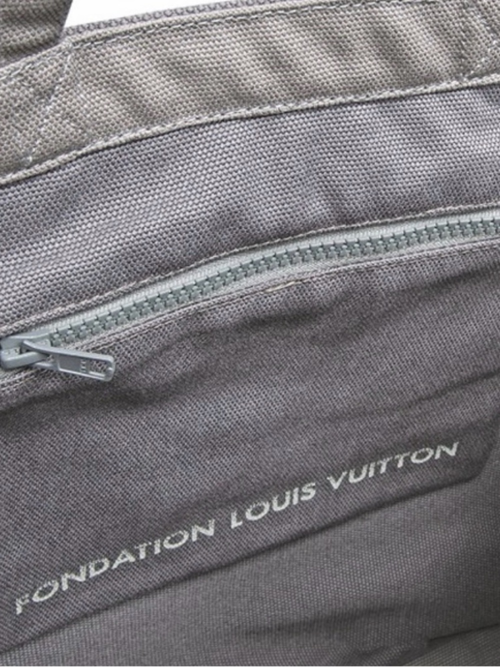 EUC- Louis Vuitton Foundation Exclusive Grey Tote Bag - Picture 2 of 4